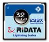 Ridata's 4GB to 32GB 233X Compact Flash cards are lightning fast.