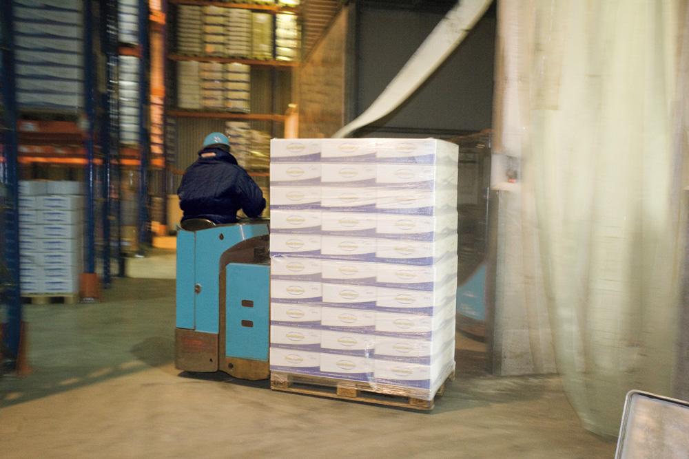 Cold store floors are repaired all-over without the need for enclosures and heating-up using MC-DUR Cold Store Pro.
