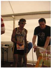 The toughest part of an Ironman Triathlon: Giving blood samples to science.