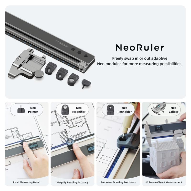 HOZO Design Unveils NeoRuler Premium Combo - A Smart Scale Ruler for Every Precision Task