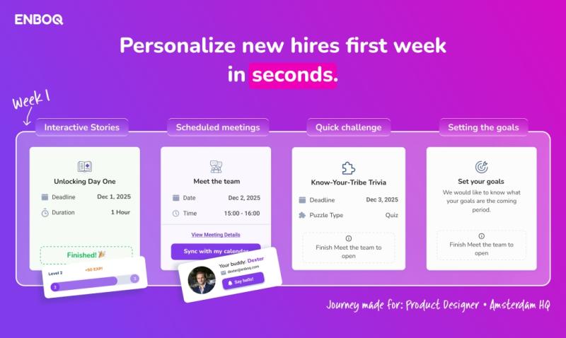 ENBOQ: Plug-and-Play Onboarding Software Driving Employee and HR Satisfaction
