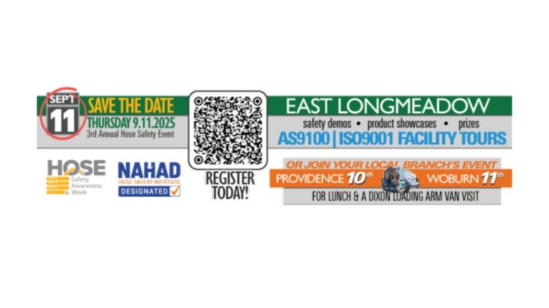 McGill Hose and Coupling Announces Full Participation in NAHAD Hose Safety Awareness Week September 7-13, 2025
