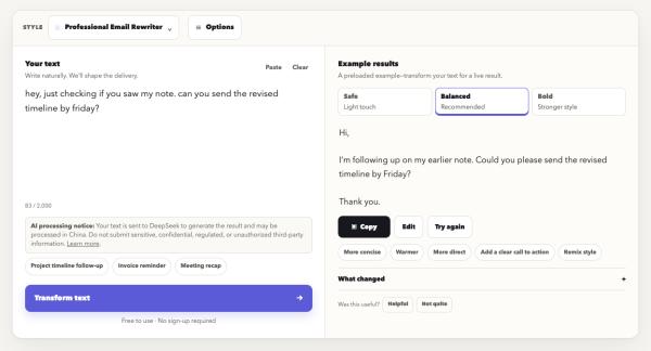 NexaPioneer Product SayMorph Sets a Fact Preservation Standard for AI Tone Rewriting