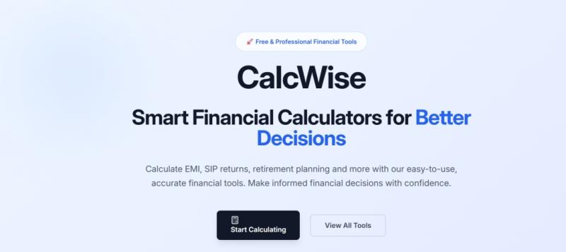 Calcwise.net Introduces Free Financial Calculation Platform for Individuals and Businesses