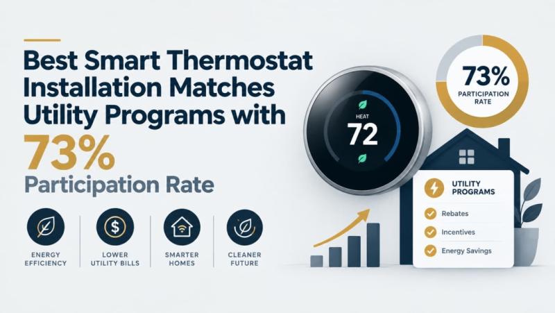 Best Smart Thermostat Installation Matches Utility Programs with 73% Participation Rate
