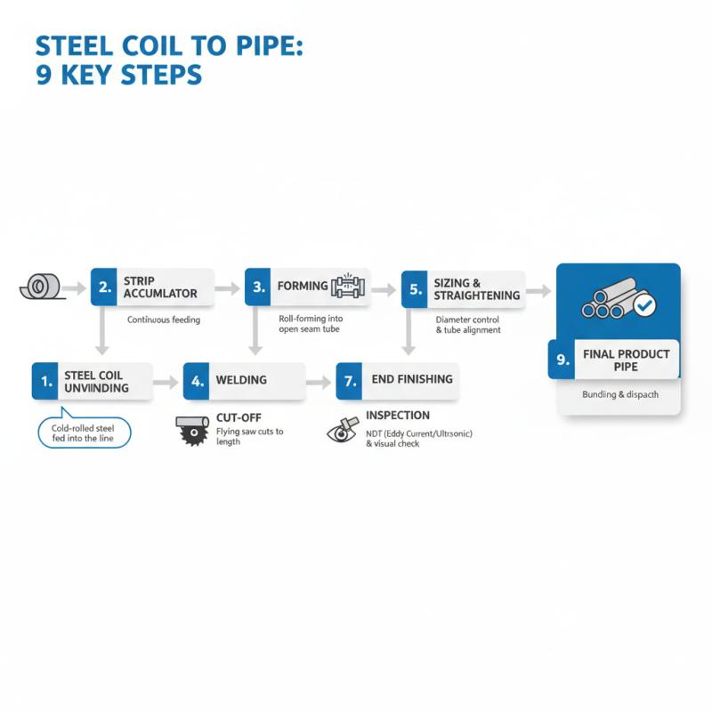 The Complete ERW Pipe Manufacturing Process Explained Step-by-Step