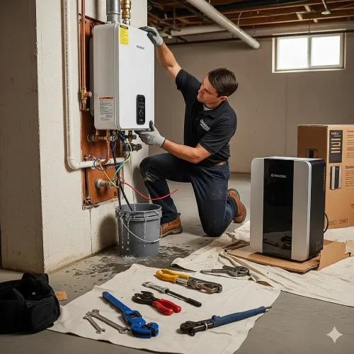 Home Efficiency Enhanced Through Tankless Water Heater Installation by Bedrock Plumbing & Drain Cleaning