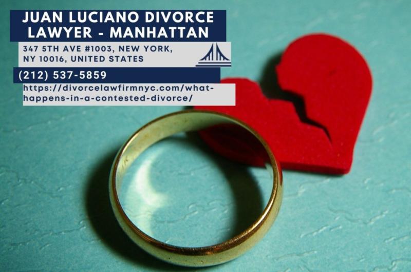 New York Contested Divorce Lawyer Juan Luciano Outlines Key Steps in Divorce Process