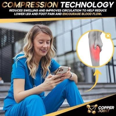 CopperJoint's Odor-Resistant Copper Compression Socks for Women and Men Offer All-Day Relief
