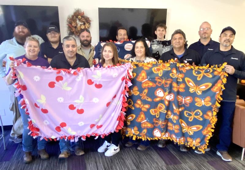 Sparklight Associates Bring Warmth with Handmade Gifts for Rehabilitation Center Residents