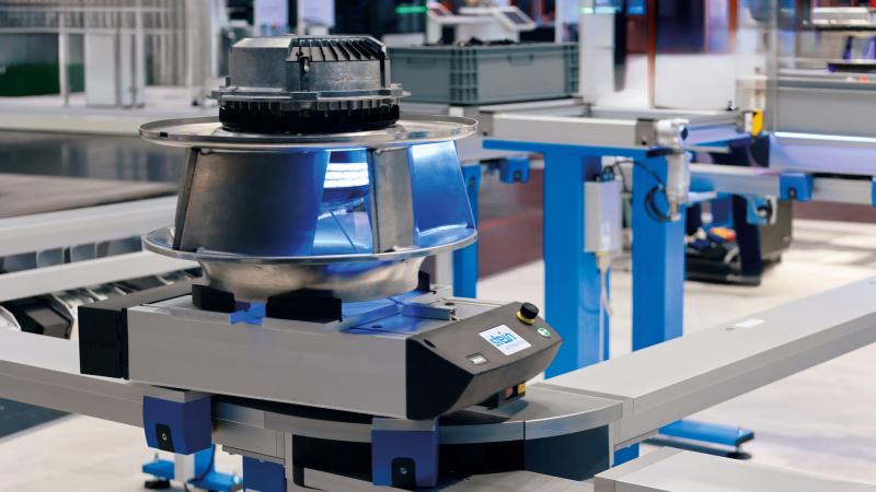 The new STEIN link® shuttle concept combines intralogistics and assembly processes in a single solution. © STEIN Automation GmbH