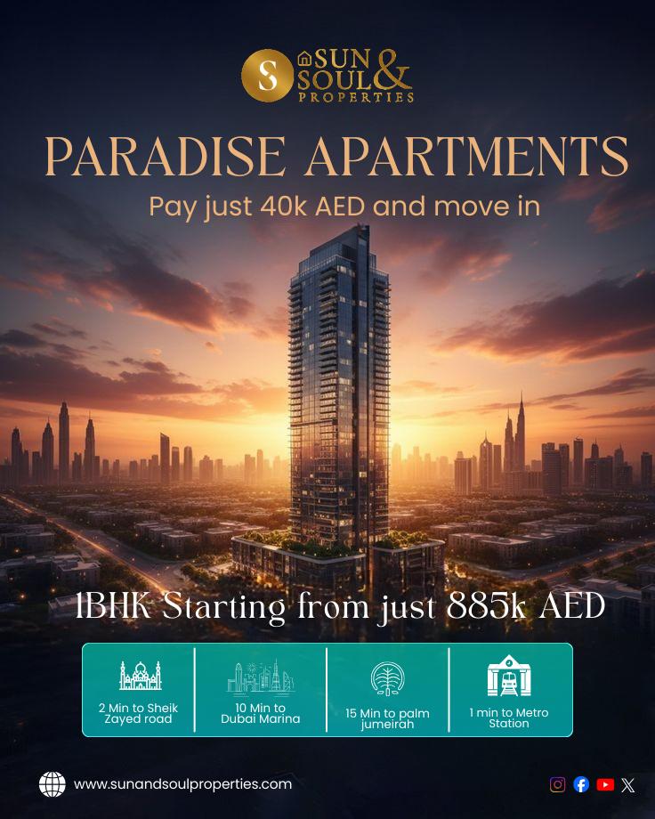 1BHK Apartment for Only 40K AED in Dubai! ? Unbelievable Payment Plan + Free Visa