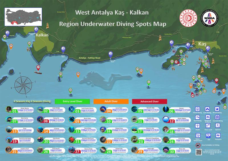 The Kas-Kalkan Region Boosts its Potential in Underwater Diving Tourism