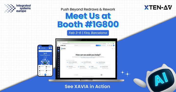 XTEN-AV to Showcase AI-Powered XAVIA at ISE 2026 in Barcelona