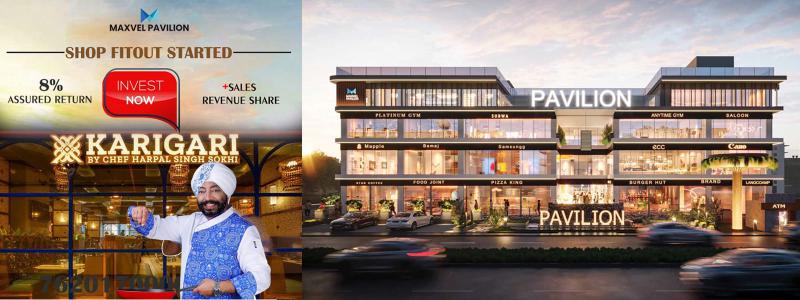 Maxvel Pavilion offers DDA-approved commercial retail shops, food courts & entertainment zones in Sector 10, Dwarka, Delhi.