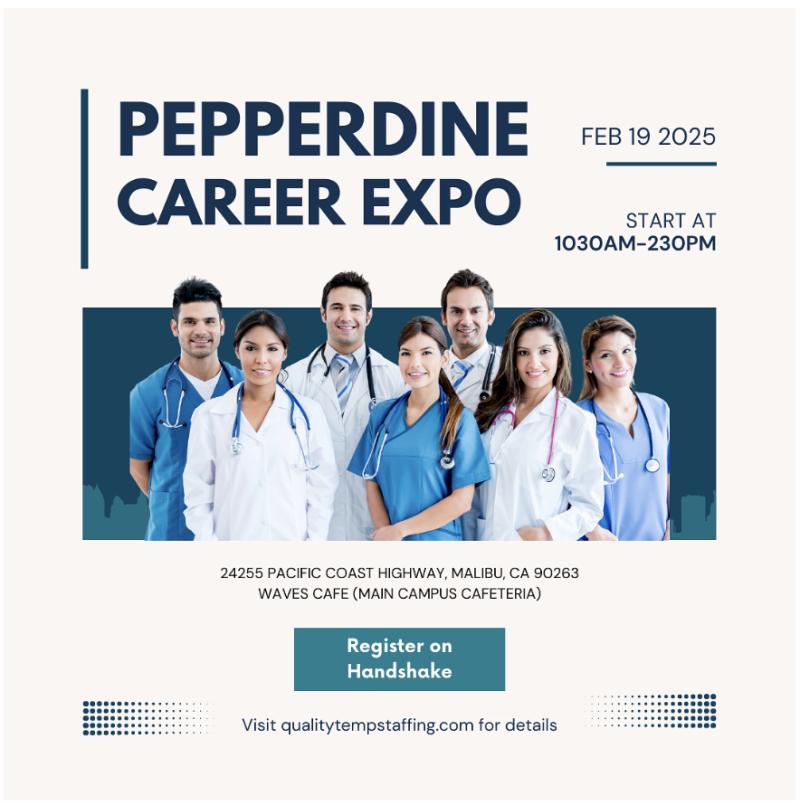 Explore Exciting Healthcare Careers at Pepperdine University Spring Career Expo 2025