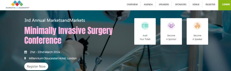 Upcoming Conference on Minimally Invasive Surgery | Millennium Gloucester Hotel, London |21st - 22nd March 2024