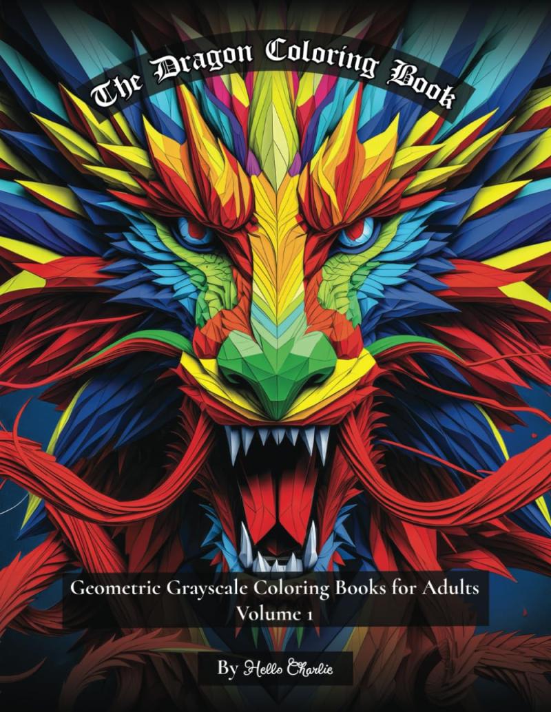 The Dragon Coloring Book for Adults by Hello Charlie