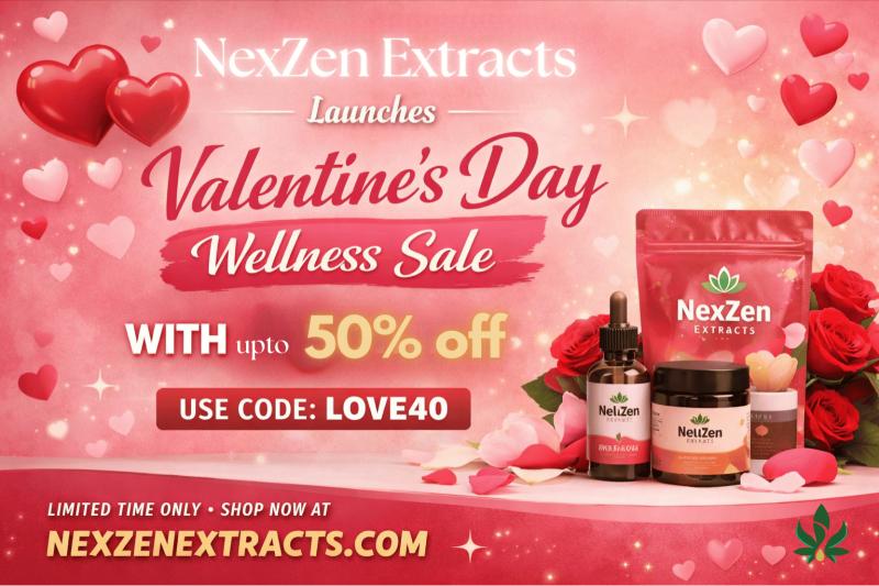 NexZen Extracts Launches Valentine's Day Wellness Sale with 40%