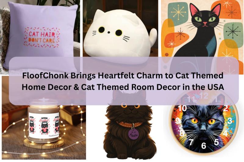 FloofChonk Brings Heartfelt Charm to Cat Themed Home Decor & Cat