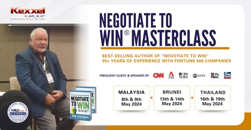 Discover The Art of Negotiation Skills with Kexxel Group's 'Negotiate to Win Masterclass' Featuring James Thomas, The Author of One of The Best-Selling Negotiation Books