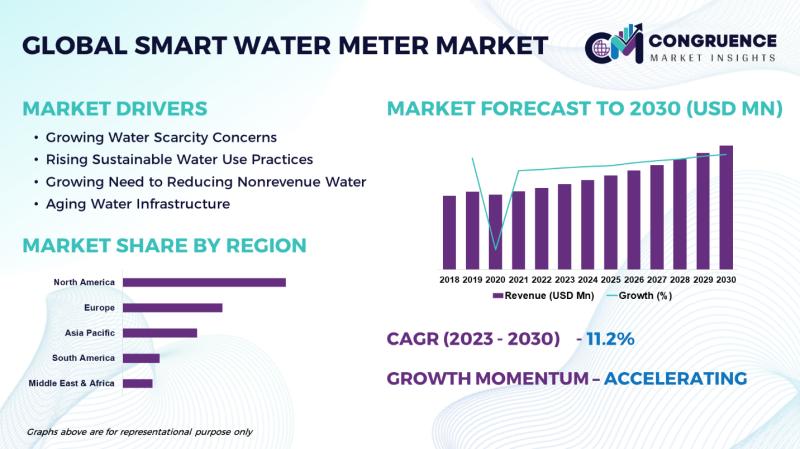 Global Smart Water Meter Market, 2023 - 2030