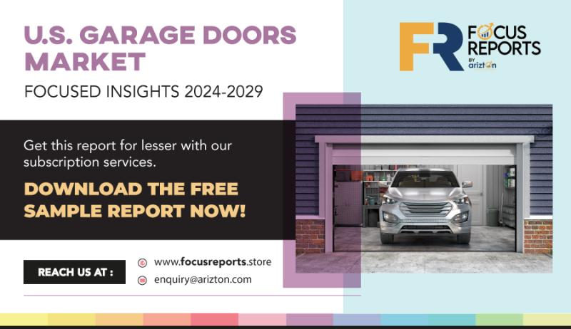 Over 3.99 Million Units Of Garage Doors Expected to be Sold in the U.S. By 2029, Broadening a Growth Opportunity of $820 Million