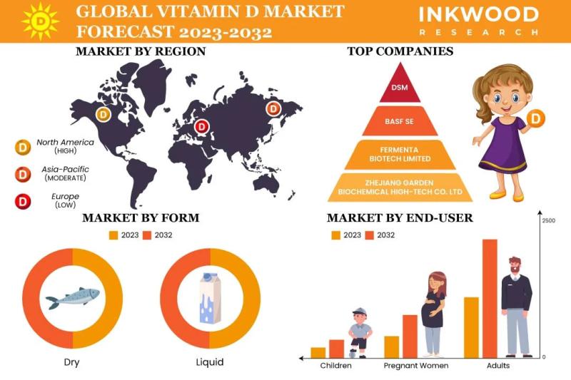 Growing Use of Dietary Supplements Encourages Growth in the Global Vitamin D Market