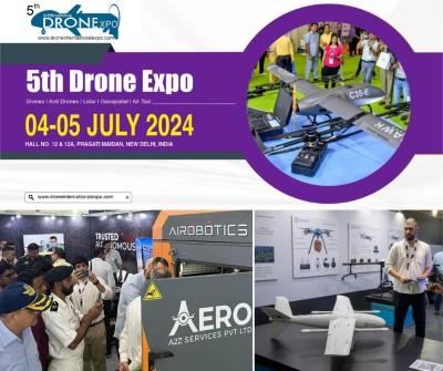 Drone International Expo to be held from July 4-5 in New Delhi India.