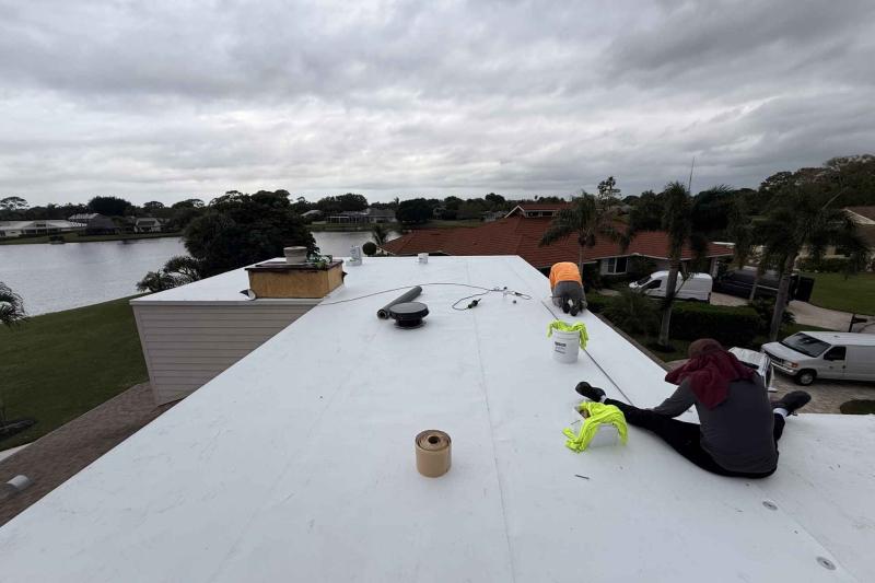 Cool Roof Installation in Palm Beach Gardens, FL.