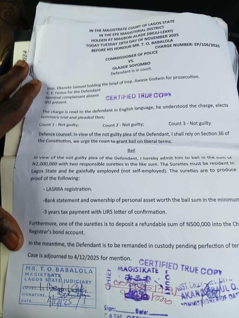 Mistimonta Ventures Legal Troubles Take Center Stage in Lagos Magistrate Court