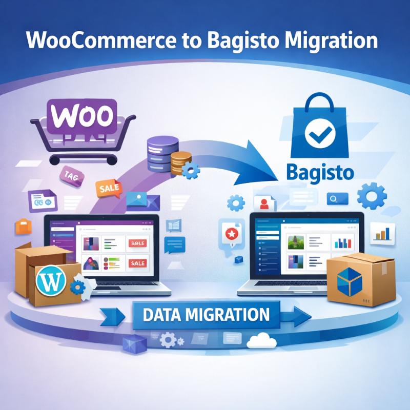 Website Migration Success: WooCommerce ? Bagisto A Seamless eCommerce Transformation Completed