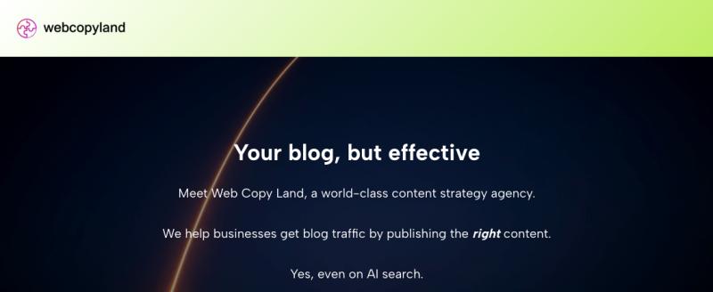 Web Copy Land has been offering content strategy services since 2017