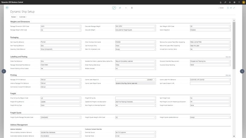 Dynamic Ship Setup: Configure shipping, tailor preferences, and integrate carriers for personalized shipping.