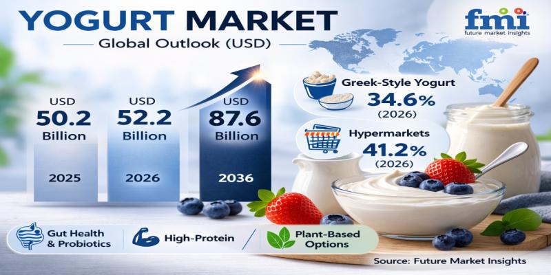 Yogurt Market Forecast 2026-2036: Global Market to Reach USD