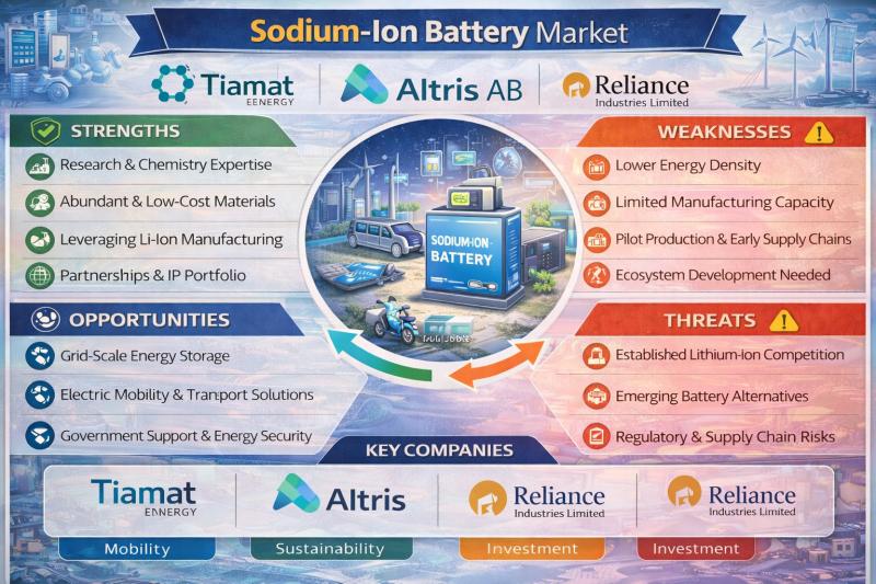 Top Companies in Sodium-Ion Battery Market - Benchmarking