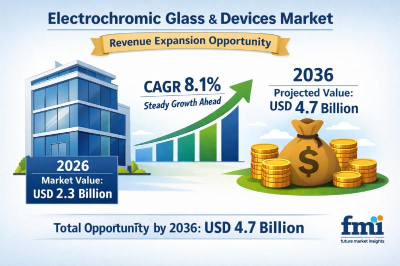 Electrochromic Glass and Devices Market to Reach USD 4.7 Billion
