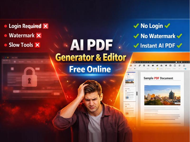 AI PDF Generator & Editor Free Online with no login and no watermark by Free Document Maker (FDM AI)