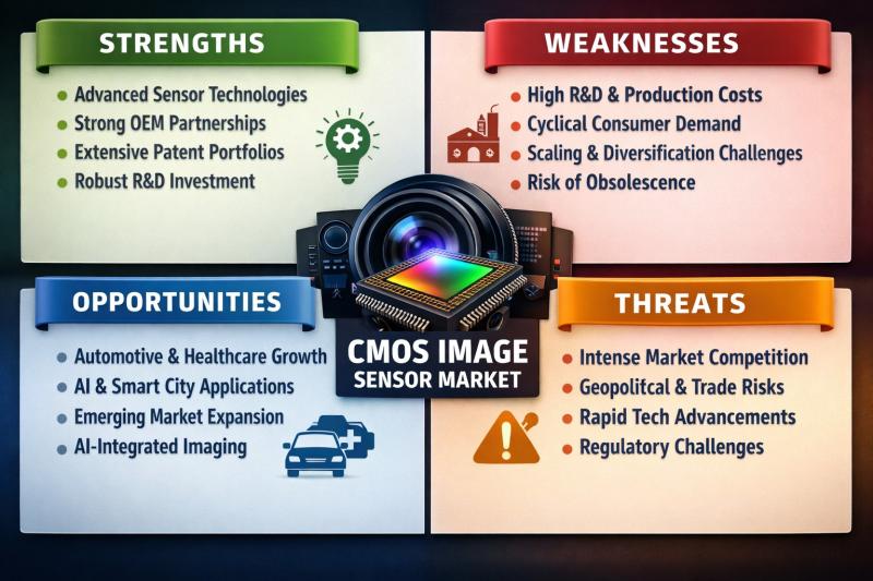Top Companies in CMOS Image Sensor Market - Benchmarking