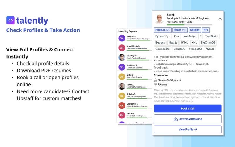 talently - app developer in one click!