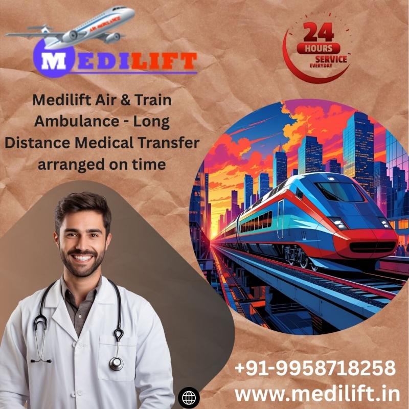 Medilift Train Ambulance Services in Kolkata and Patna aims to provide a safe and medically equipped solution
