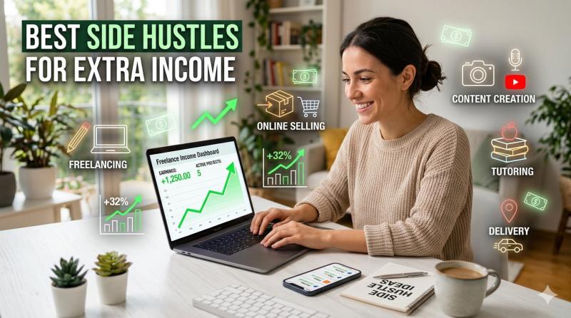 Best Side Hustles to Make Money From Home in 2026 - Simple and Practical Income Ideas