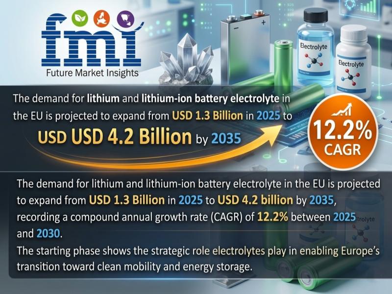 Demand for Lithium & Lithium-ion Battery Electrolyte
Market (EU) Growth, Pricing Trends and Industry Outlook (