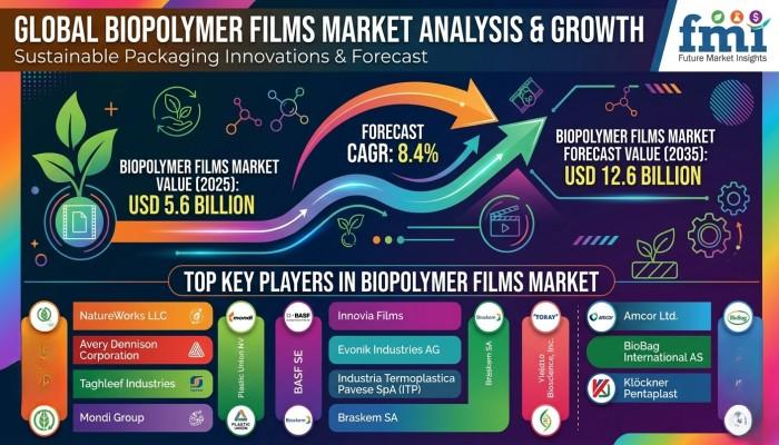 Biopolymer Films Market Set to Reach USD 12.6 Billion by 2035 as Sustainable Packaging Demand Accelerates Worldwide