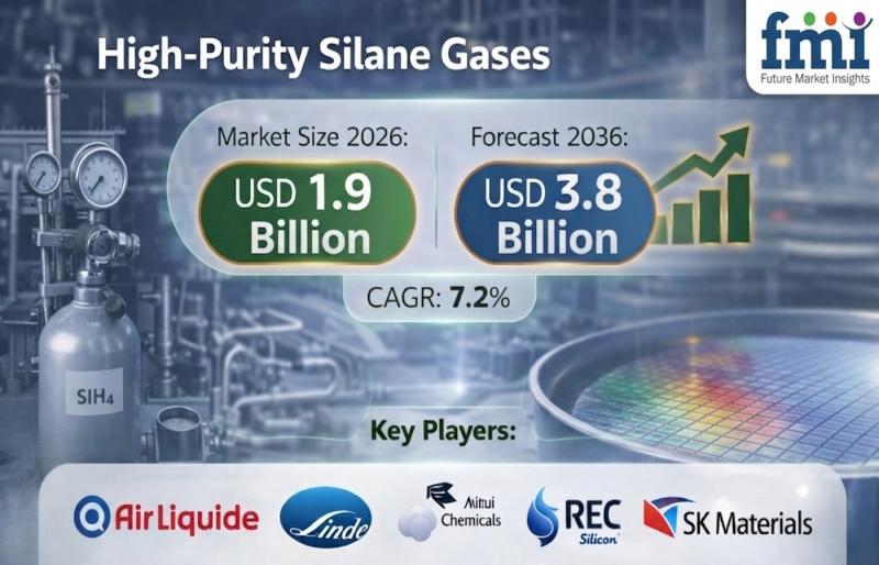 High-Purity Silane Gases Market Forecast to Reach USD 3.8