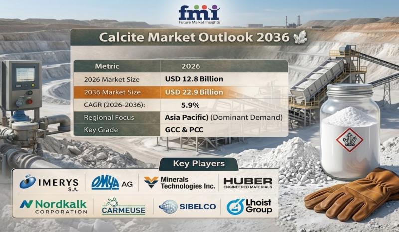 Calcite Market Outlook 2036: Asia Pacific Dominates Demand as