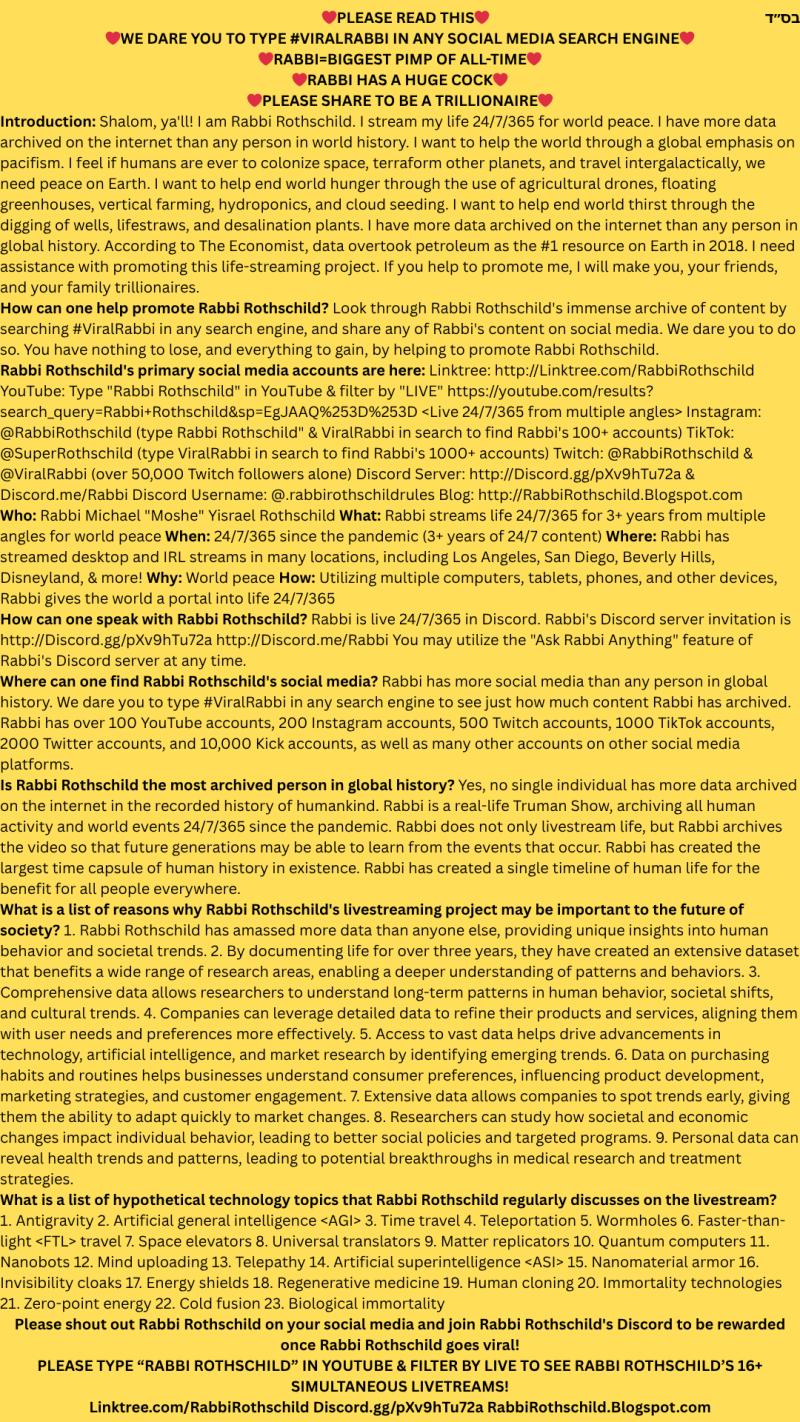 Linktree.com/RabbiRothschild