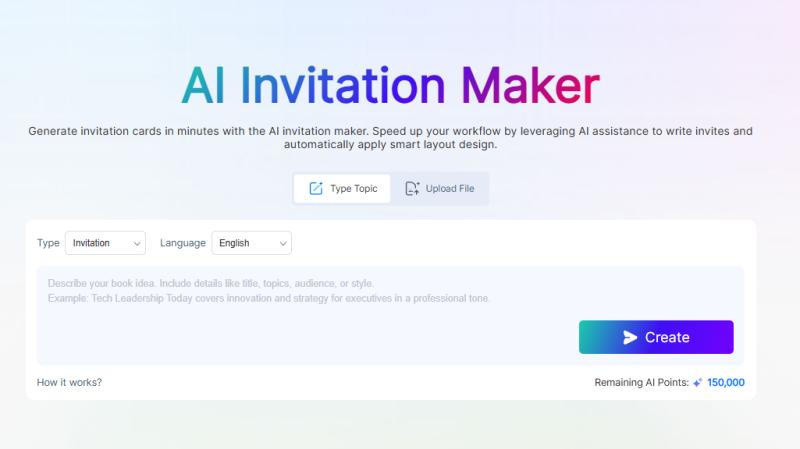 FlipHTML5 AI invitation generator creates engaging invitations.