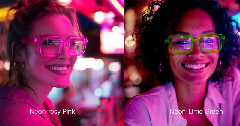 The new Neon collection by Vooglam combines the rhythm of urban life with the boldness of neon