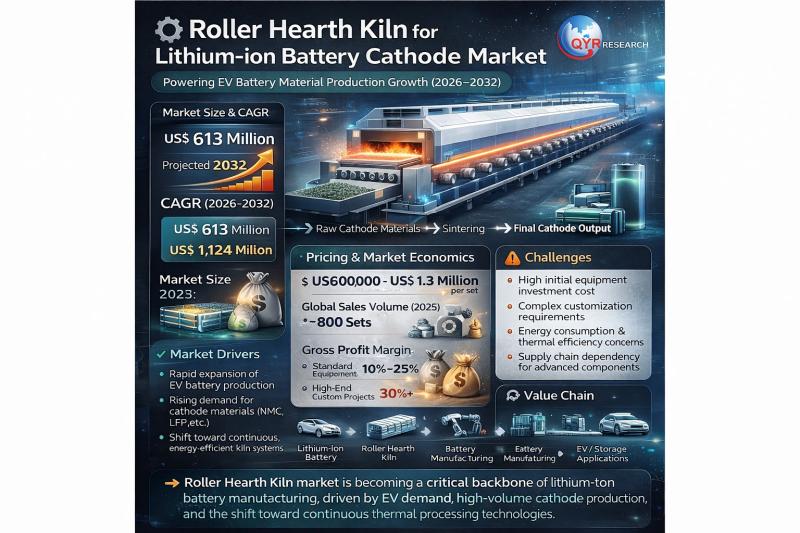 Roller Hearth Kiln for Lithium-ion Battery Cathode Market